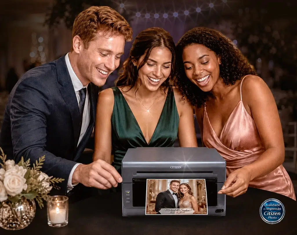 pessoas a impressora com sistema pay&print