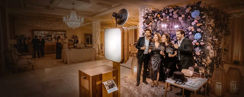 photobooth casamento com impressão instantânea de fotos